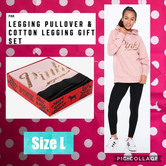 victoria's secret sweatshirt and leggings set